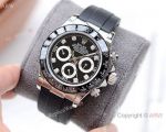 Copy Rolex Daytona Oysterflex Rubber Diamond Markers Watch 40mm